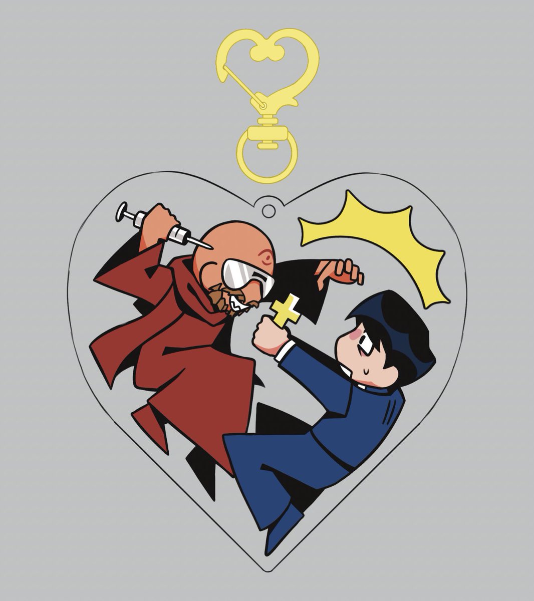 spiralingtrap's tweet image. silly gary john charm concept #faiththeunholytrinity @Airdorf