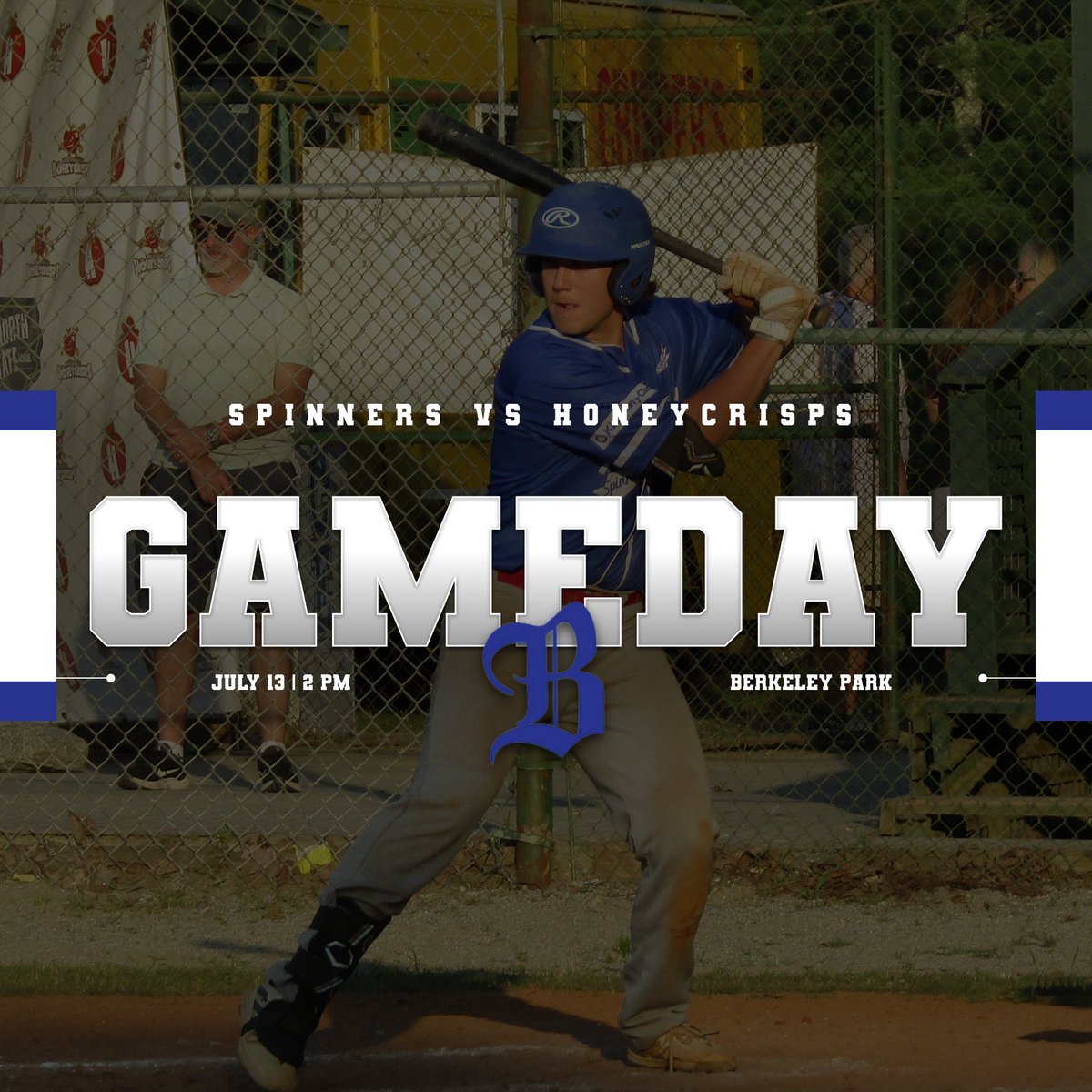 🎉⚾️ ITS THE LAST SPINNERS GAME DAY⚾️🎉 

Join us at Berkeley Park today as we take on the Honeycrisps at 2 p.m. for our last game of the series #SpinEm