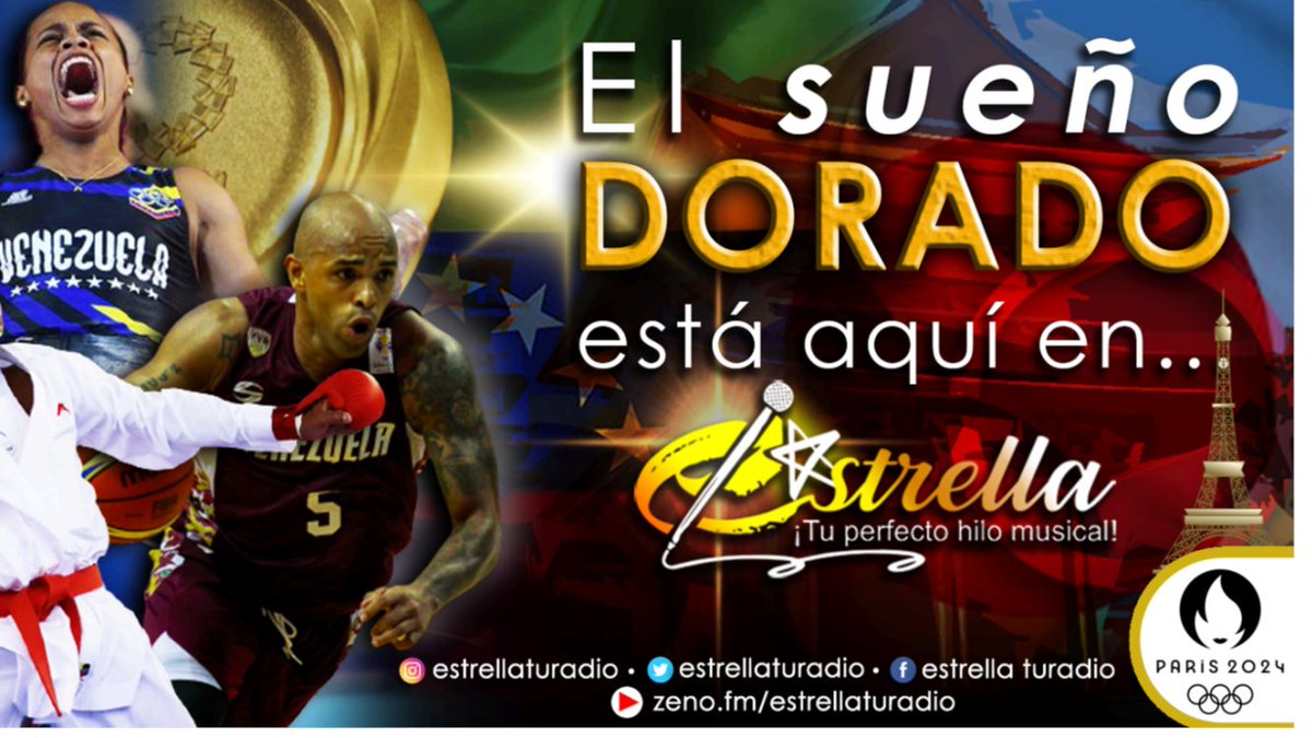 ESTRELLATURADIO's tweet photo. Desde Hoy están el Aire los Micros
🤸‍♀️⛹️‍♀️ LAS OLIMPIADAS 🤾🤼‍♀️ 
Escúchalos Cada 2⃣0⃣ Minutos 
Conoce la Historia del Magno Evento Universal
y las Novedades de los
Juegos Olímpicos París 🗼2024
Disfruta de nuestra Programación de
SOLO ÉXITOS 2⃣4⃣ HORAS AL DÍA
https://t.co/GoggRaI7Pc https://t.co/2efldG5Jyl