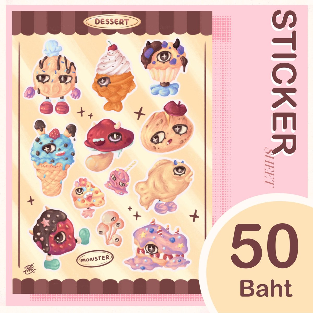 d45arxfy's tweet image. ♡ Sticker pack&Sheet ♡ น้องขนมมาป่วนทุกคนเเล้ว~ ใครเอ็นดูน้องทัก Dm มารับน้องไปอยู่ด้วยได้เลย!
>แบบ 1 แพ็ค | 11 ชิ้น
> แบบ 1 แผ่น | 12 ตัว
> 50 บาท | 1 แพ็ค/แผ่น
> 📮 ค่าส่ง 40-50 บาทคับ
(แอบกระซิบว่ามีพร้อมส่งจำนวนจำกัดนะคับ)
#ตลาดนัดสติ๊กเกอร์ #Sticker
#Stickers #สติ๊กเกอร์
