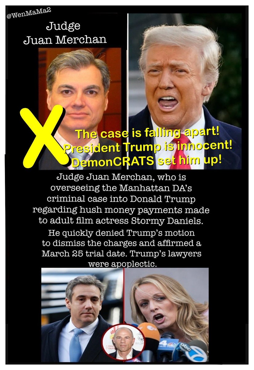 WenMaMa2's tweet photo. .🚨#T4MAGAt #A07134 🚨
WatchThisVideo⤵️⤵️⤵️
🔥🔥🔥🔥ICYMI🔥🔥🔥🔥
Credit to @MichelleRM68 PATRIOT🤩
✅Note2myself:
#WeThePeople can see through the political fog! #TrumpInnocent 👍
🙄#LockHimUp KangarooJudge🦘 #Merchant is a DemonCRAT👿…
& #CrookedJoe ‘s useful idiot…
✅Note2myself:
#Trump makes America proud👍
#WeLoveTrump ✅ #Vote4Trump 🗳️
#Trump2024MAGA
#Trump2024NowMorethanEver
#Trump2024ToSaveAmerica
#Trump2024ToSaveTheWorld
@realDonaldTrump @TeamTrump
@DonaldJTrumpJr @EricTrump
@SpeakerJohnson @RepMTG
@RepMTG @Jim_Jordan @RepThomasMassie @mattgaetz
@RepJamesComer @tedcruz @SenJohnKennedy @RandPaul
@SenRonJohnson