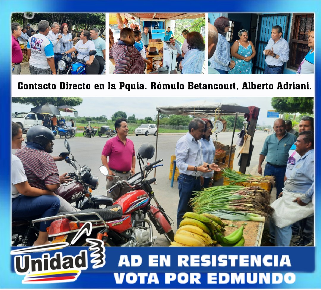 #Hoy contactamos a nuestras estructuras de los Comités Locales de la Pquia Rómulo Betancourt del mcpio. Alberto Adriani, comprometidos con Venezuela, comprometidos con la Democracia, comprometidos con <a href="/EdmundoGU/">Edmundo González</a> a la Presidencia de 🇻🇪. #EdmundoParaTodoElMundo.