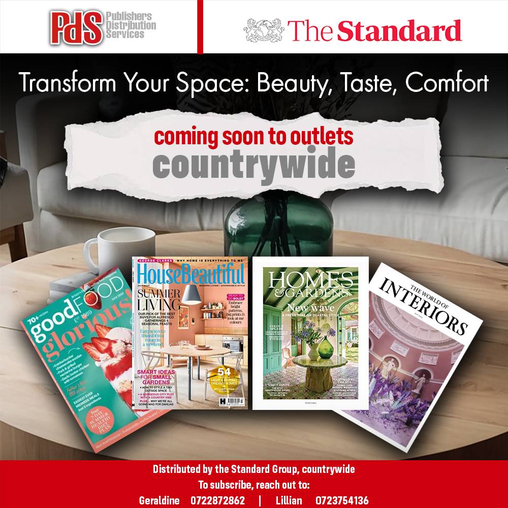 KTNNewsKE's tweet photo. Ladies, Enhance Your Home's with The Standard's Publishers Distribution Services. Immerse Yourself in Elegant Interior Design, Gourmet Tastes, and Luxurious Comfort.
To subscribe, reach out to Geraldine at 0722872862 or Lillian at 0723754136.
#PdServices #TheStandardGroup https://t.co/o3eIp25ANN