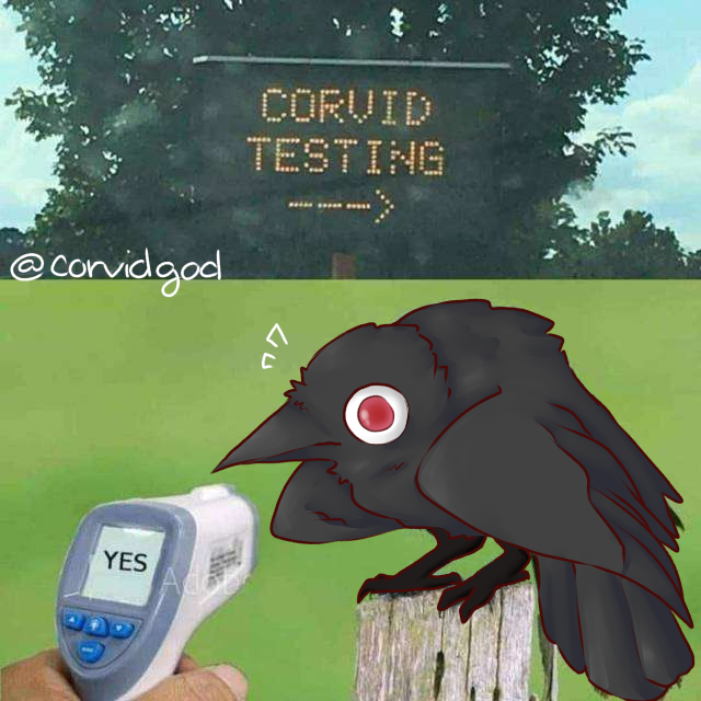 corvidgod's tweet photo. I've got YOUR lil guy now!!! What are you gonna do about it??? @LemonCakeXXX https://t.co/YRL0xFFtGQ