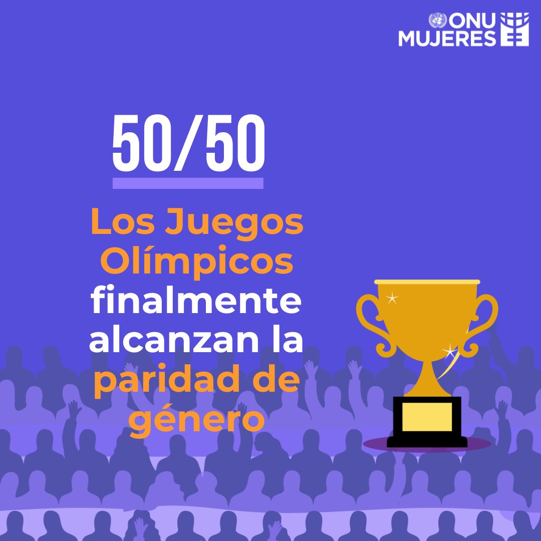 Igual:

💪 Número de atletas

📡 Cobertura en horario estelar

🏅 Oportunidades de medallas de oro

⚽🏆 #CambiarLasReglas del juego #MujeresEnDeporte

#Olímpicos #París2024

🔗 unwo.men/9Pel50SAFzy