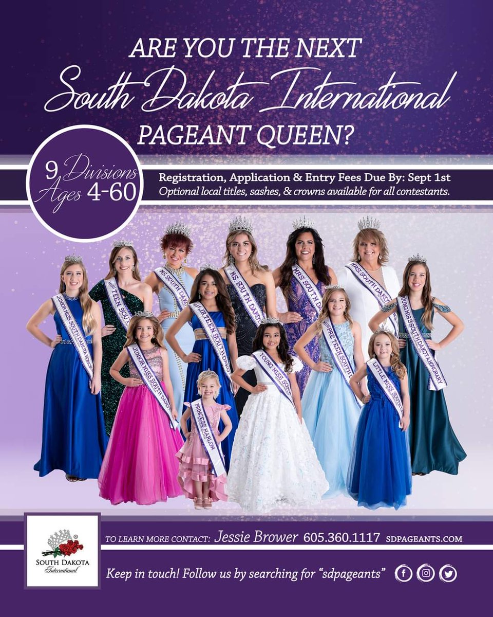 sdpageants's tweet photo. Are you the next South Dakota International Pageant Queen??

Start your journey to the crown today and visit https://t.co/TyNjDWIgqn!!!

Photo by Kruse PhotoGraphics 
#sdqueens #sdpageants #journeytothecrown https://t.co/cKXIxCSAjK