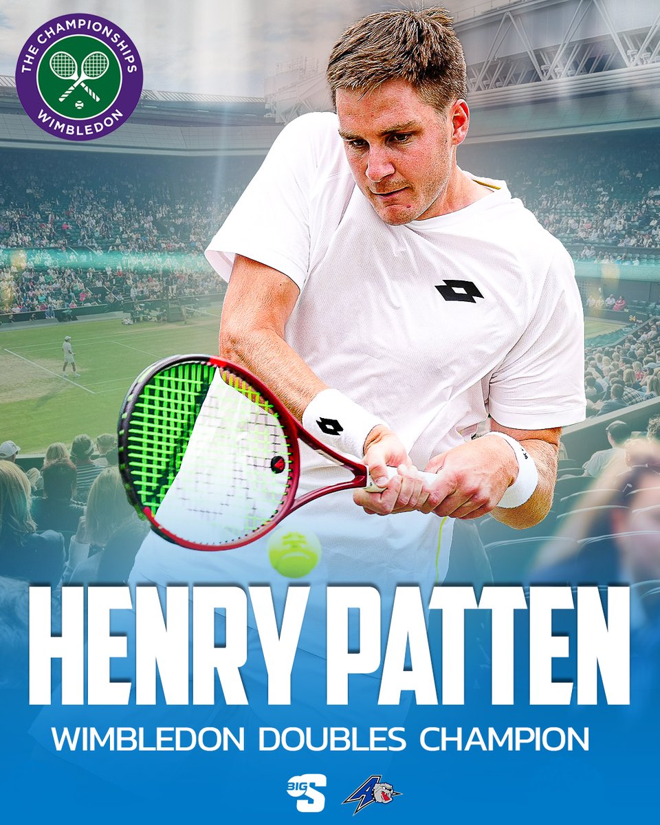 Henry Patten, a 3-time Big South Player of the Year for UNC Asheville, is a #Wimbledon Gentleman's Doubles 𝗖𝗛𝗔𝗠𝗣𝗜𝗢𝗡 🏆

#BigSouthMade