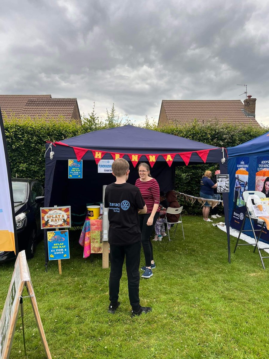 CroesyInteract's tweet photo. We raised a whopping £156 at Henllys Fete today in aid of Diabetes UK ! Huge thank you to Interactor Daniel and his mum for their help today! 

#OneMillionStepChallenge 
#diabetesawareness 
#PeopleOfAction 
#community 

@croesyheadteach
@croesyschool 
@RotaryGBI @Diabetescouk https://t.co/gEFCv5kI5s