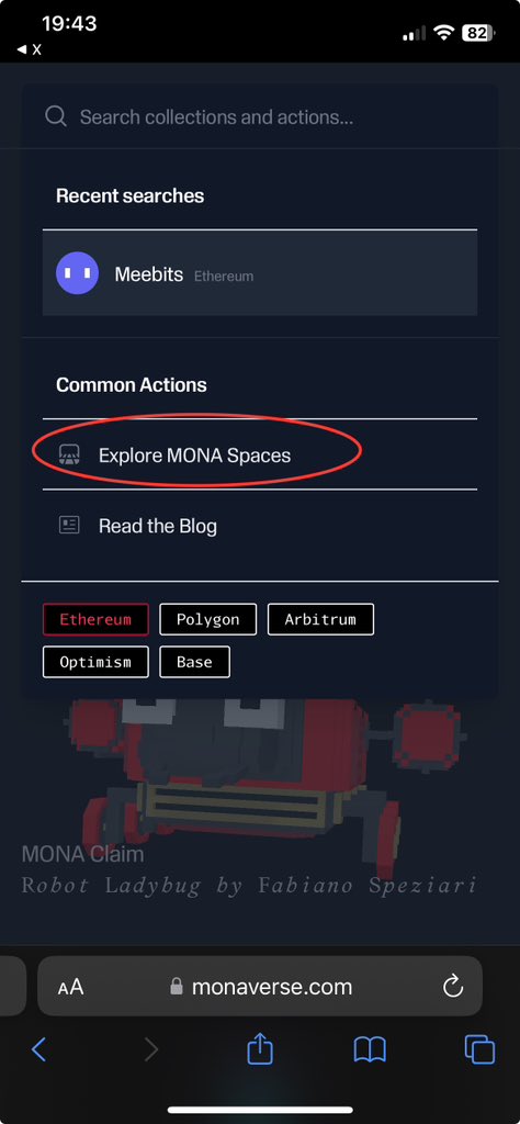 Londinio's tweet photo. @justinmmelillo Thanks for quick reply Justin. Link here seems broken. Perhaps it should direct to all MONA Spaces, and search allow pick up artists, collectors, space names? https://t.co/kYHNFAbBio