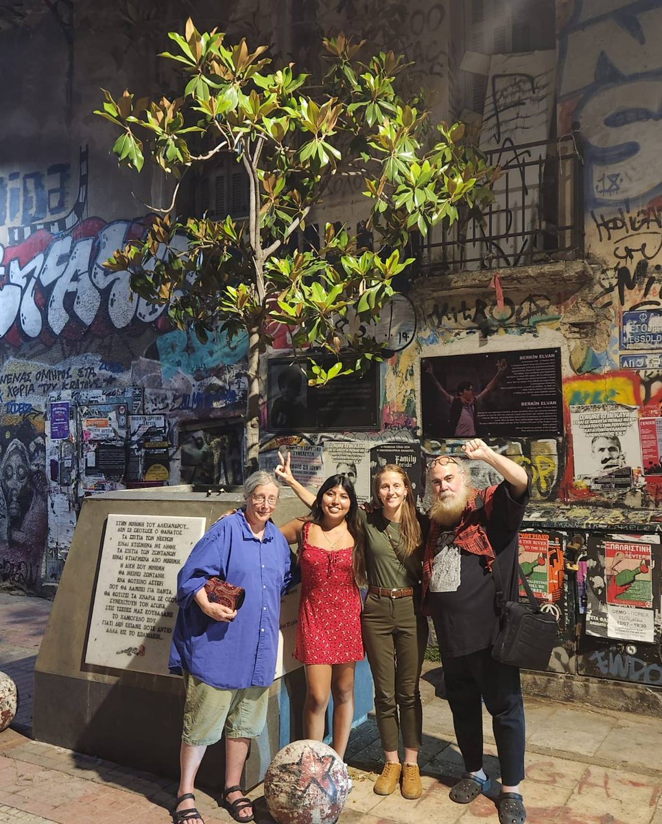 aiftv1's tweet image. Jericho Movement and Spirit of Mandela Movement members, from USA came in Athens and visit us as Antiimperialist Front.
Free All Political Prisoners! 
All the power to the People!