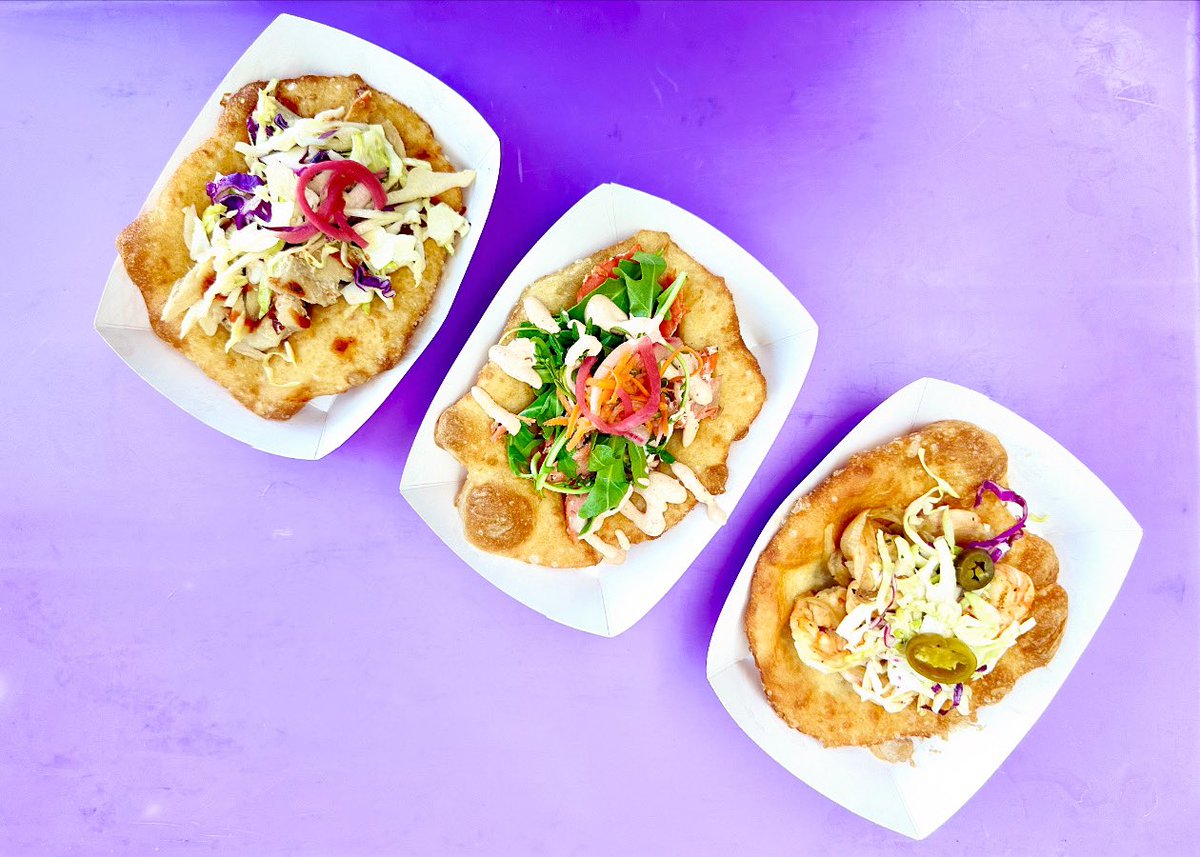 OffTheRezTruck's tweet photo. We’re at Ballard Seafood Fest today! We’re serving 4-10pm. 

Seafood specials: 

Smoked salmon Indian taco

Mojo Grilled shrimp Indian Taco 

Drunken Rockfish Indian taco

Wild salmon burger — frybread or brioche bun

Also on Sunday 11a-7p! https://t.co/ryKxuAwlh7