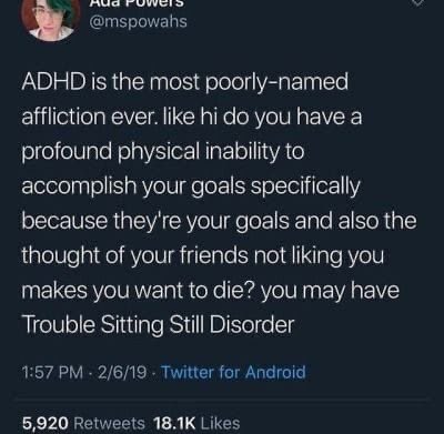 ADHD Memes (@adhdforreal) on Twitter photo 