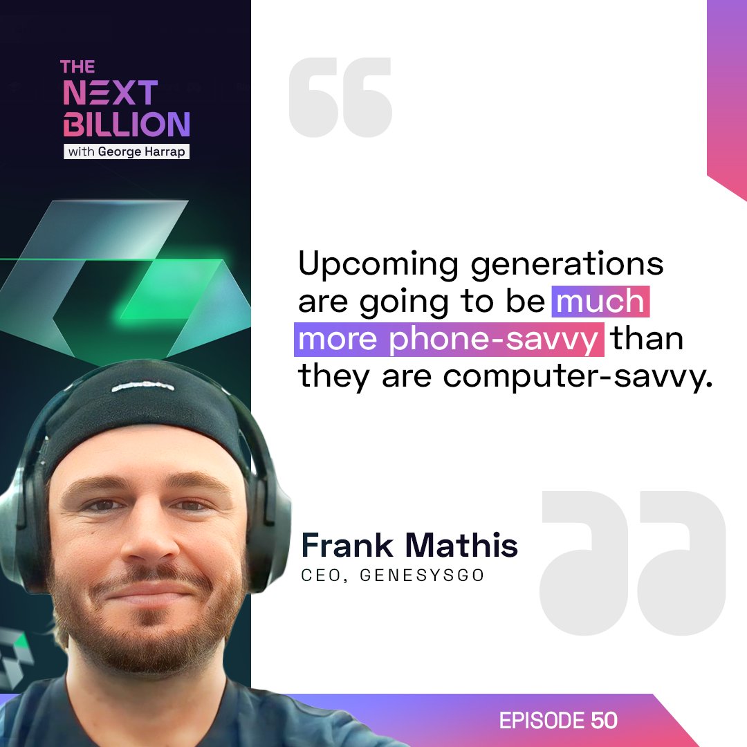 The Next Billion Podcast | NEW EPISODE Out Now! (@the_nextbillion) on Twitter photo Phones > computers?
Future gens will be more phone-savvy, leaving devs who ignore this trend in the dust.
@George_Harrap & <a href="/Frank_theTrader/">Frank ๐บ๐ฆ๐ณ๏ธโ๐โง๏ธ</a> dive into how decentralized networks must be user-friendly for all, not just techies.
Catch the full convo! โก๏ธ youtu.be/A8aqsHtCdVM Phones > computers?
Future gens will be more phone-savvy, leaving devs who ignore this trend in the dust.
@George_Harrap & <a href="/Frank_theTrader/">Frank ๐บ๐ฆ๐ณ๏ธโ๐โง๏ธ</a> dive into how decentralized networks must be user-friendly for all, not just techies.
Catch the full convo! โก๏ธ youtu.be/A8aqsHtCdVM