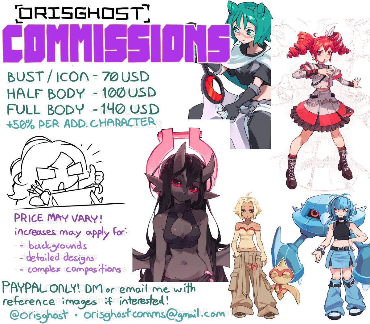 opening for the rest of this month!
read this + additional terms below and dm if interested!