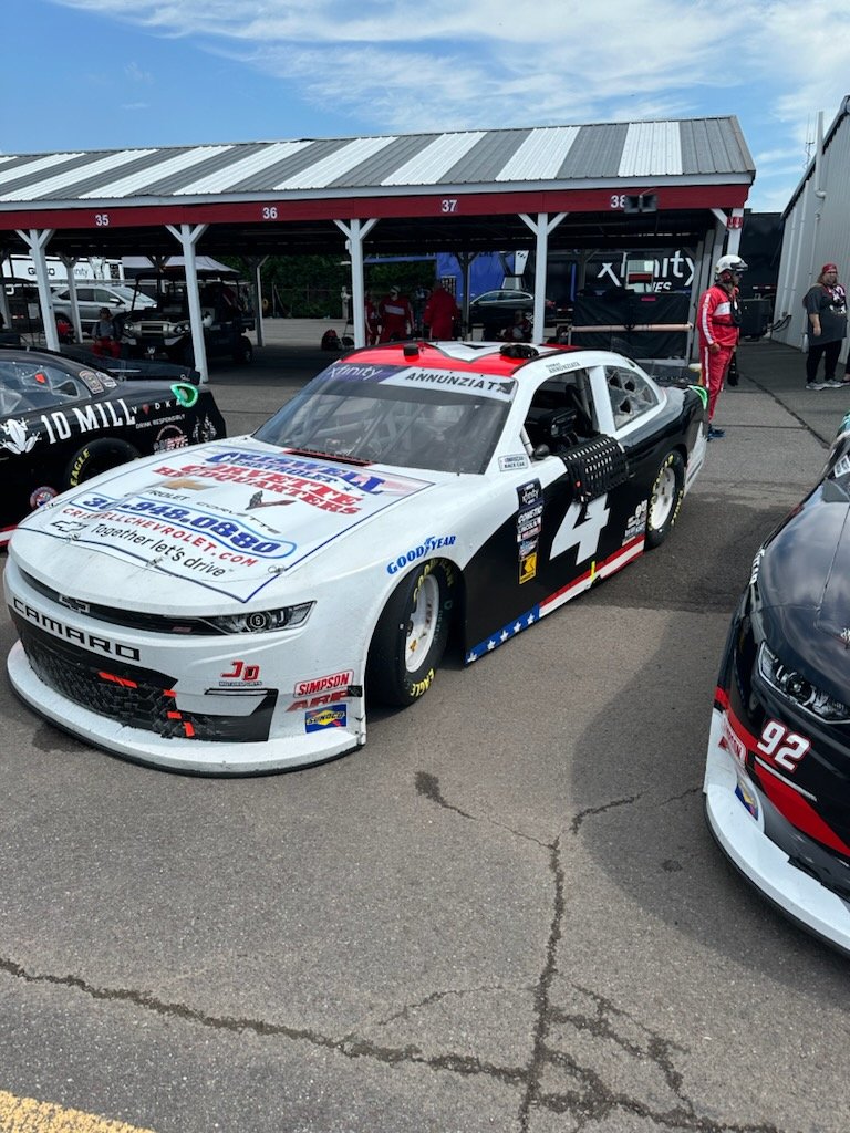 JDMotorsports01's tweet photo. It's race time! Be sure to tune into @USANetwork at 3pm ET to catch @tannunziata15 in the #4 @CriswellChevy lay down some laps at @PoconoRaceway for the #ExploreThePoconoMountains225!
#TeamJDM | #NASCAR | #XfinitySeries https://t.co/VmEgcda0qk