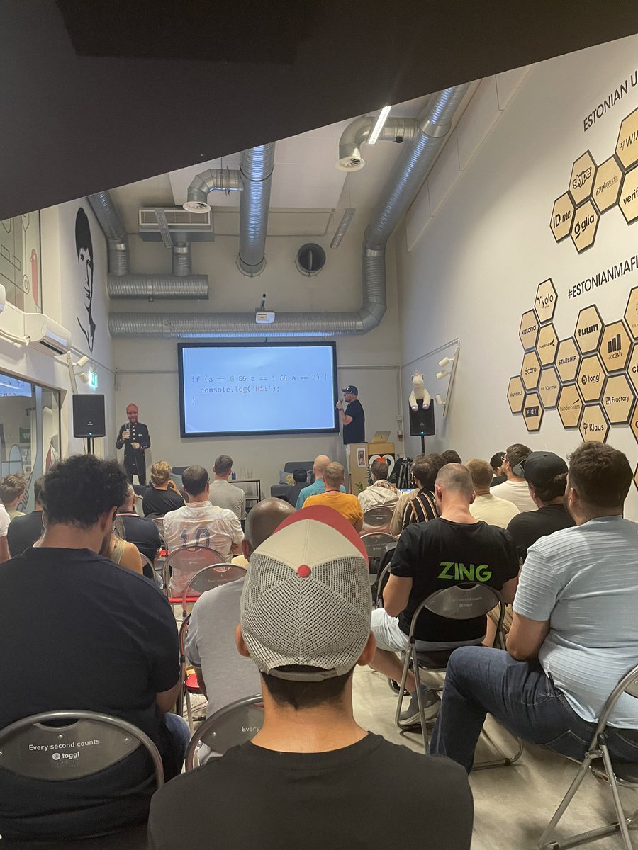GKassym's tweet photo. It was interesting. TallinnJS @TallinnJS #tallinnjs #javascript https://t.co/G679jozg2g