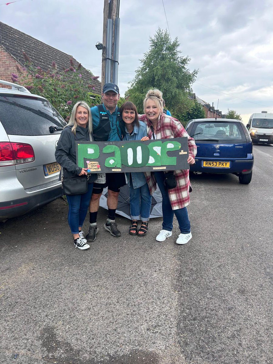 We were so happy to cheer Rob on from the sidelines today. He’s running  the epic Race To The Stones in memory of Laura and raising money for Pause. Amazed at how relaxed Rob looked 70km in!! Keep going Rob!!!