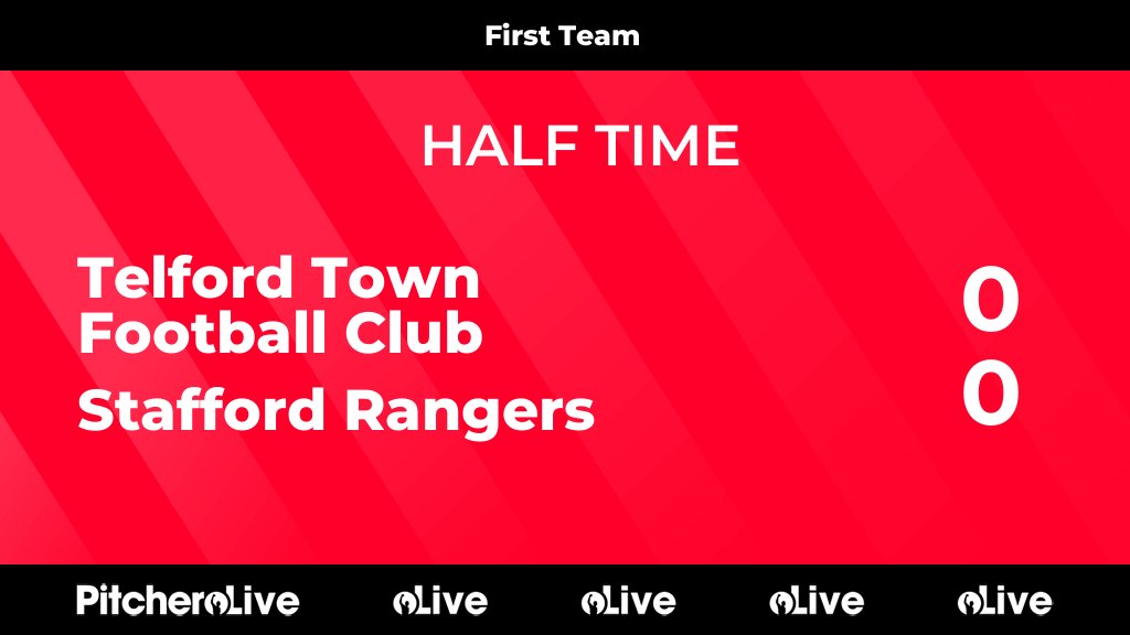 TelfordTownFC's tweet photo. HALF TIME: Telford Town Football Club 0 - 0 Stafford Rangers
#TELSTA
https://t.co/7U4er9jDr7 https://t.co/UJ3XIKfdlD