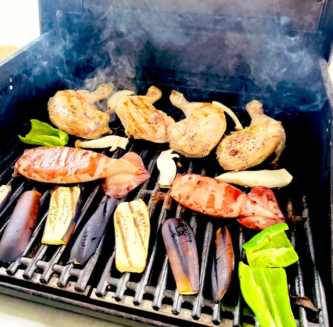 BBQたのしかった〜!!!帰ってすぐシャワー浴びること 
