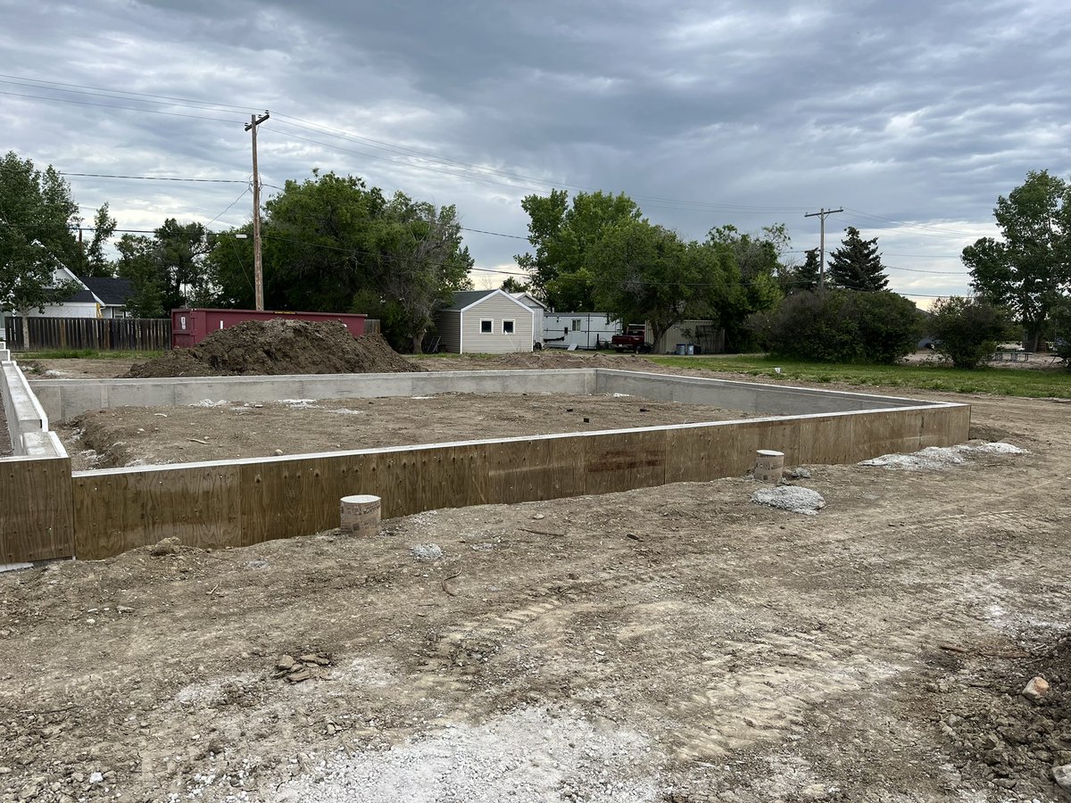 The foundation is now complete for our office and storage facility in Plenty. Excited to move in late fall/early winter!