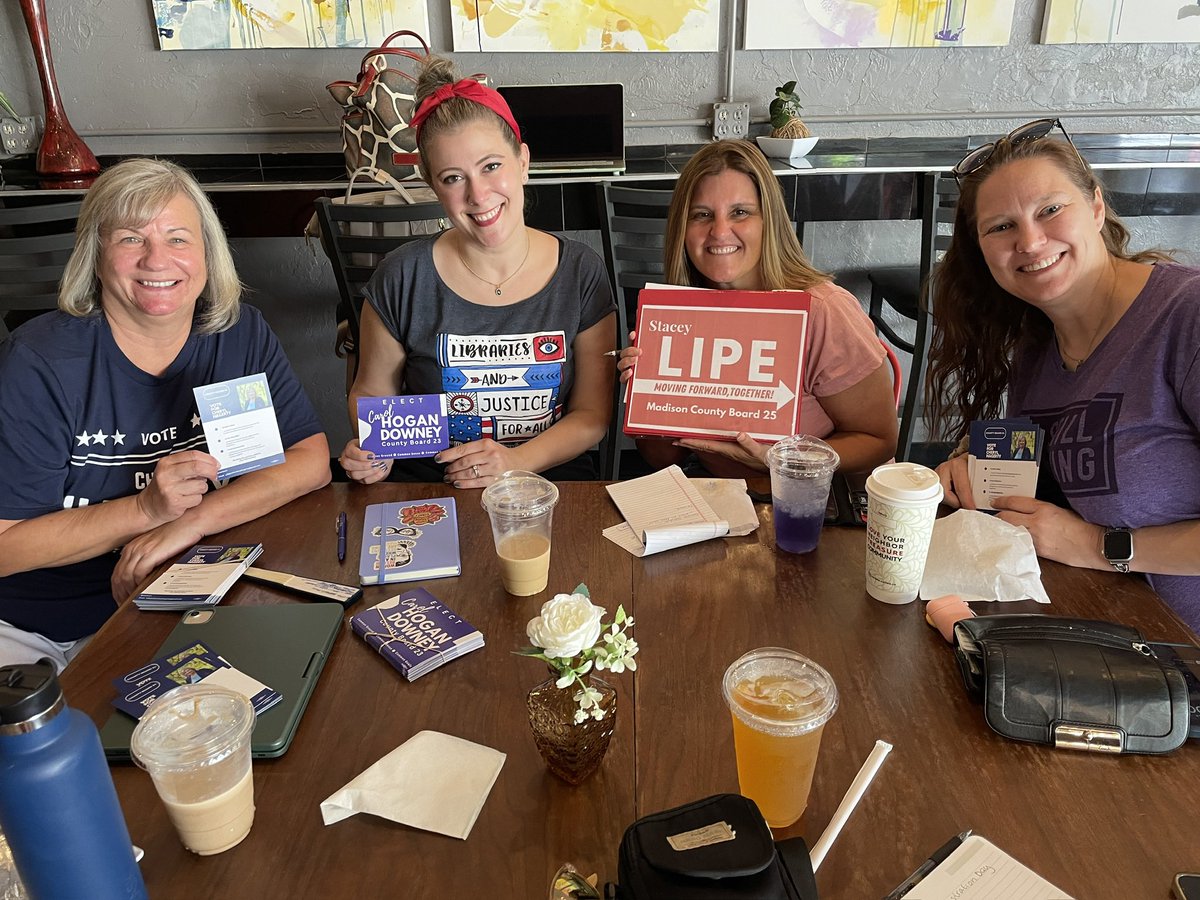 ashleyckd's tweet image. When library workers|trustees and educators run for office.  🗳️📚🇺🇸
Candidates for the Madison County Board - Together for Knowledge, Together for Progress
#LiteracyAndJusticeForAll
#EnoughIsEnough