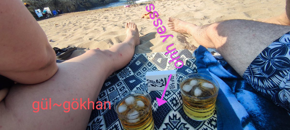 Aşkla #Cebeci sahil deniz güneş kum votka biz olduk leyla🤩🤩🤩