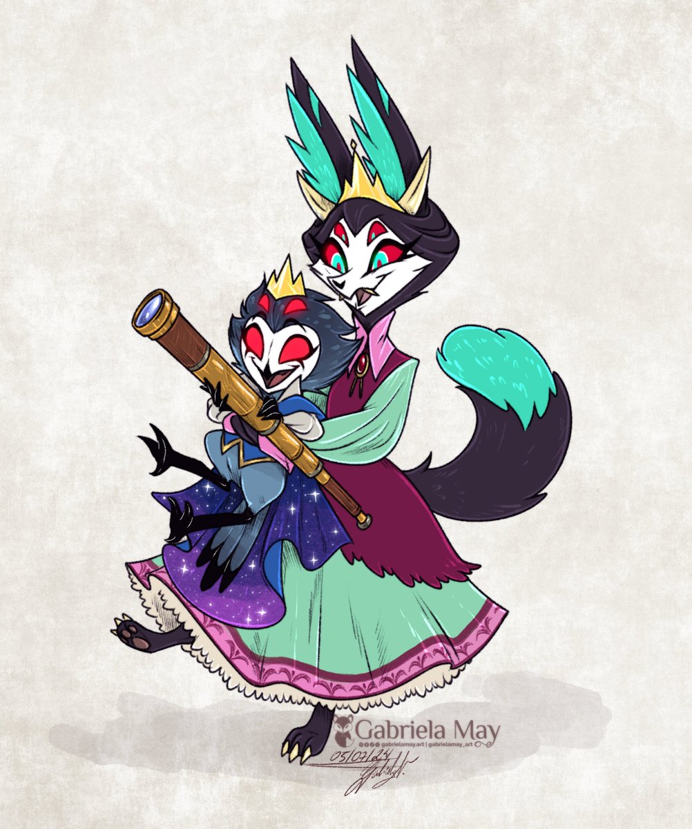 gabrielamay_art's tweet photo. "Dear brother..."
~ Is soo cute that I needed to post it...
#HazbinHotelFanart #HelluvaBossFanart #HelluvaBoss #stolasfanart #HelluvaBossOC #HazbinHotelOC #HelluvaBossStolas #Vapula https://t.co/DmebTOp6VJ