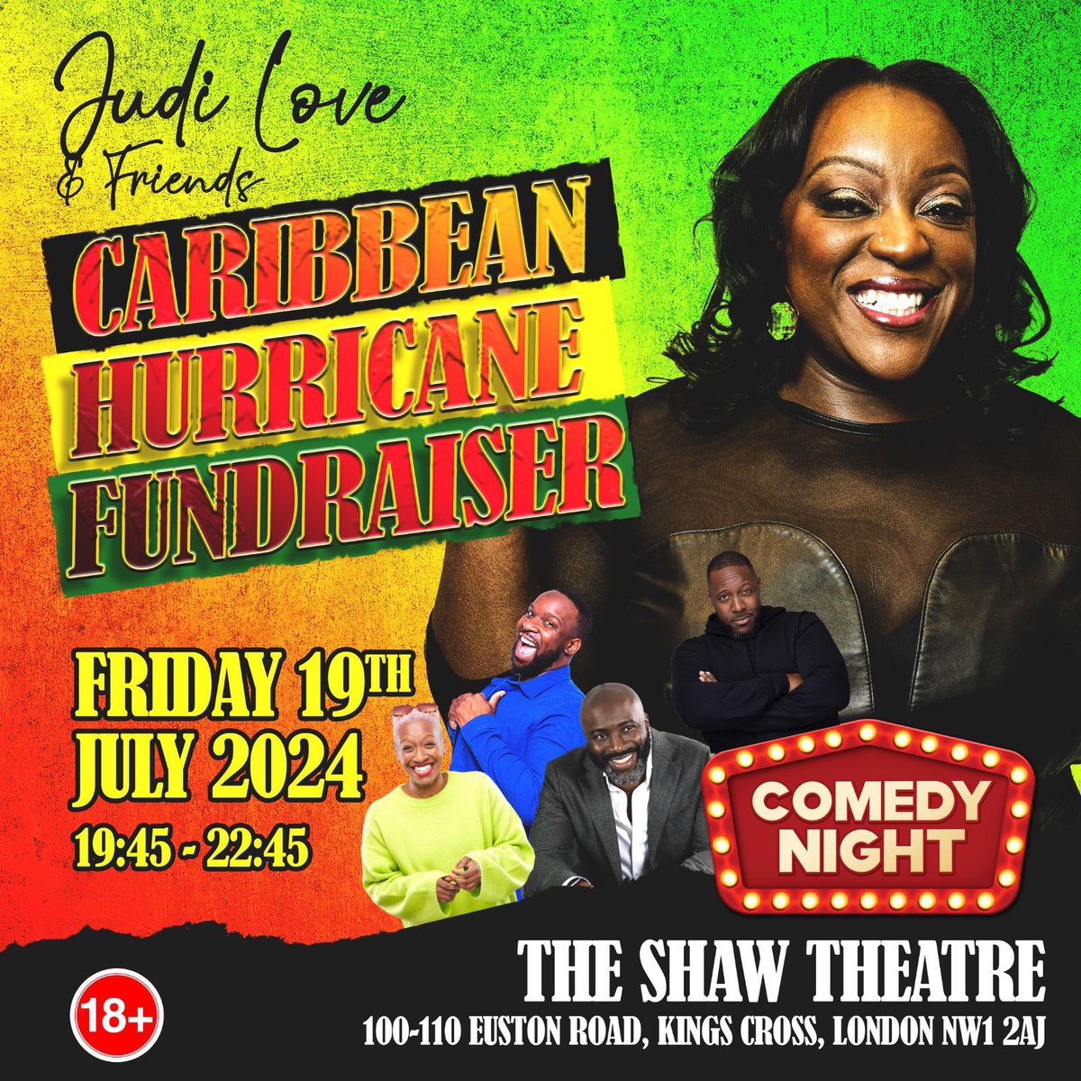 1Judilove's tweet photo. https://t.co/3iAvxpjrne Friday 19th July 7.30pm @ShawTheatreLDN @AurieStyla @axelblake_ @kanebrowncomedy #ChantelNash https://t.co/jcpnuQWfdh