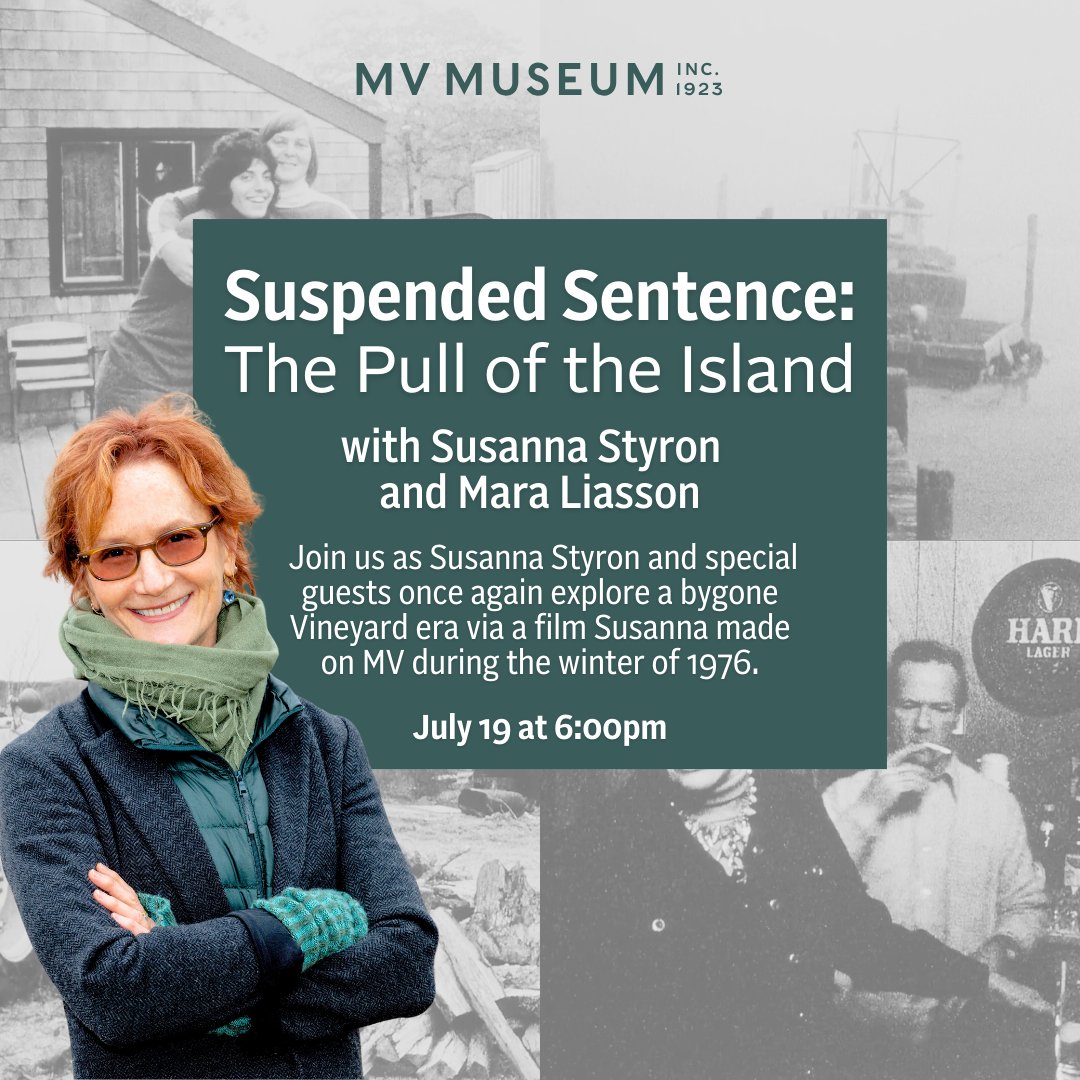 HairOnFireFilms's tweet photo. 📽️ Join us at #MarthasVineyard Museum, Fri. 7/19 at 6PM for SUSPENDED SENTENCE; a portrait of a bygone Vineyard era, shot on MV in the winter of 1975-76. Post-screening Q&amp;A w director Susanna Styron + NPR nat'l political correspondent @MaraLiasson 🎟️🎟️🎟️: https://t.co/huCgDsIuca https://t.co/kyTXKrT3QA