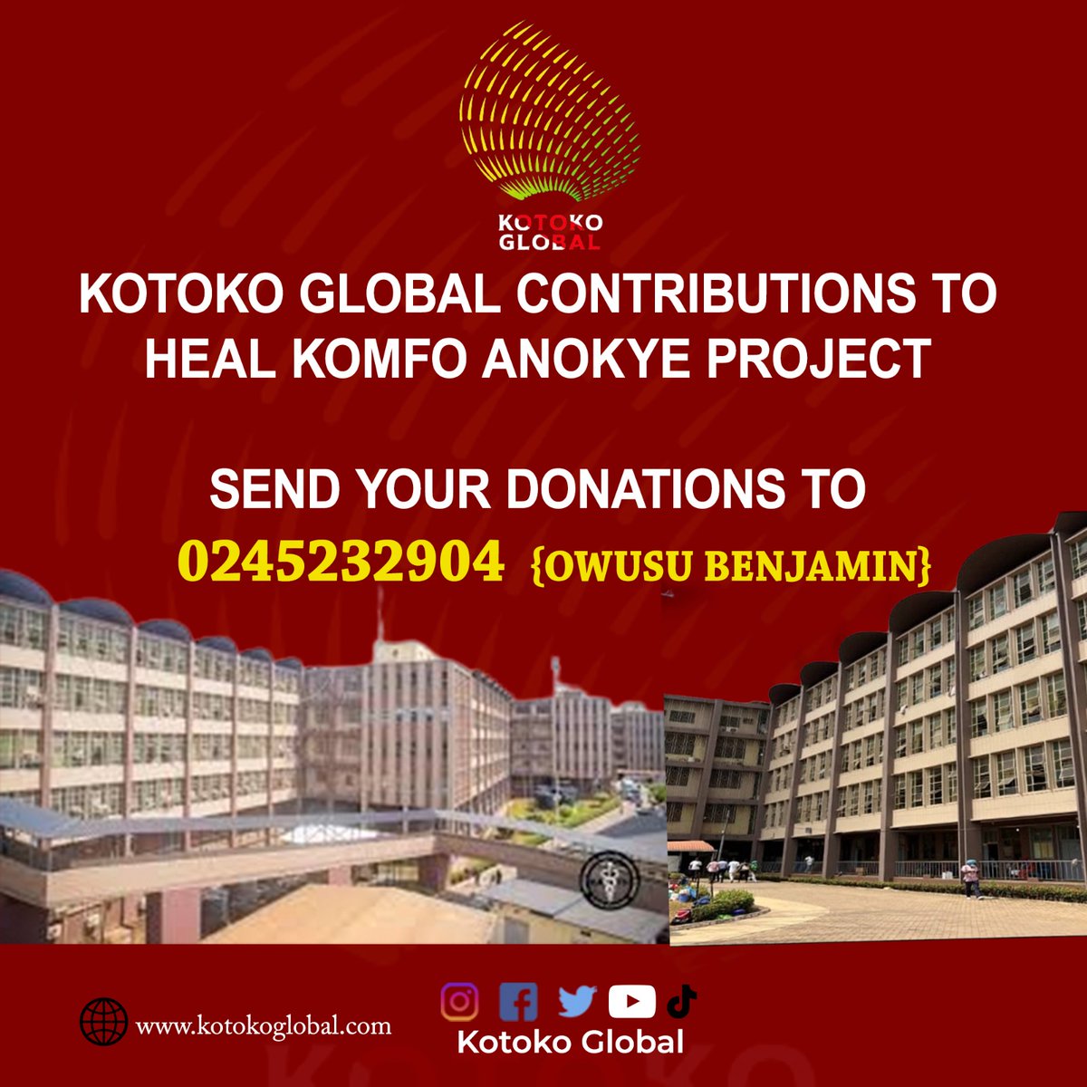 Let's all come together and support. #HealKomfoAnokye