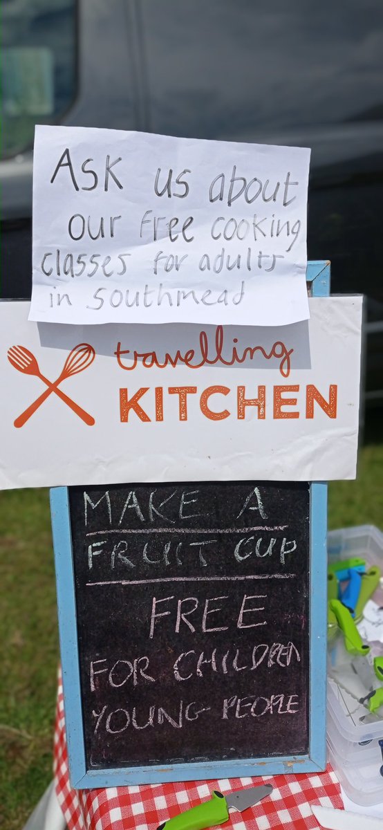 What a great time we had at Southmead Festival today @GreenwayCentre  As always the fruit cups were a winner in the summer sun. It was great to see so many old friends there and meet some new. Thanks @SouthmeadDT for organising such a lovely inclusive fun event