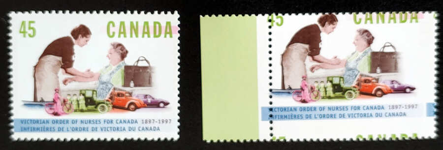 AllNations1949's tweet photo. Canada #1639 Never Hinged 1997 45c Dramatic Misperf Lot 68 in our auction Saturday 13th July 2024 #CanadaStamps #DramaticMisperf #Misperf
https://t.co/yErUeOprDR https://t.co/GZRvBcfdv7