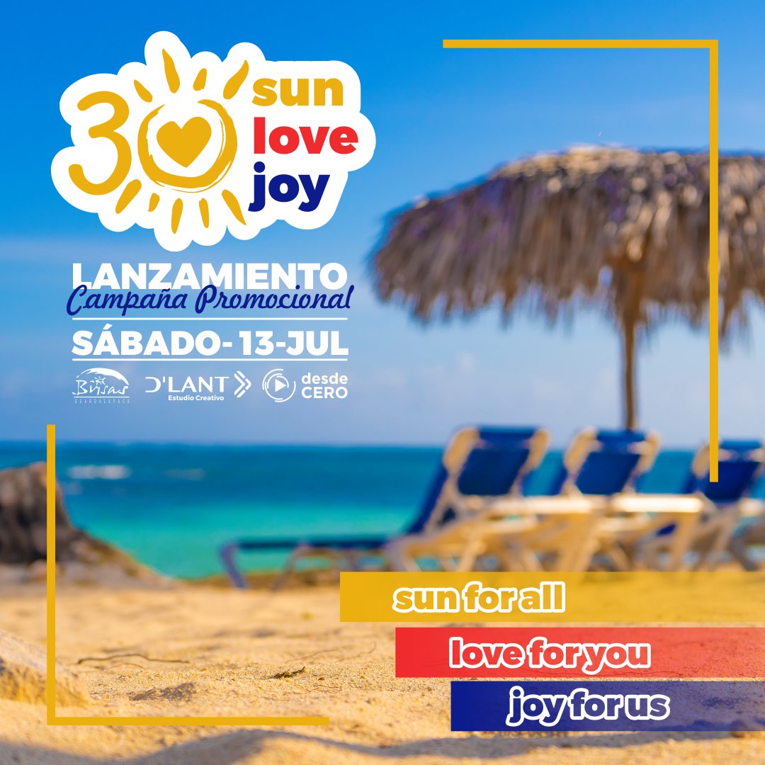 🏨🌊El Hotel Brisas Guardalavaca realizará hoy, 13 de julio, el lanzamiento de su campaña por el aniversario 30 de la instalación que 🥳celebrarán el próximo 26 de noviembre.