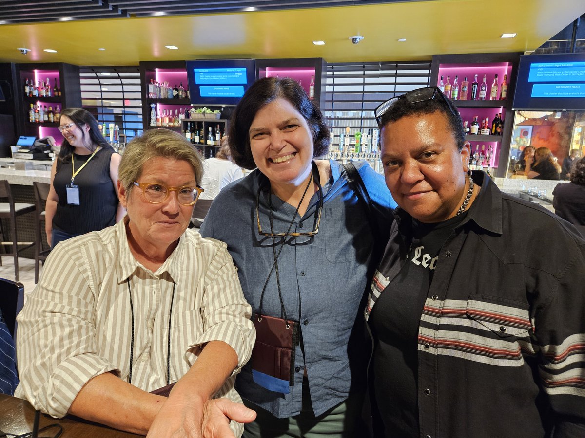 BywaterBooks's tweet image. This might be the GCLS Con, but what do these three powerhouse writers have in common?

From L to R: Ann McMan (2X Lambda Literary Awards) • Nan Campbell (1X Lambda Literary Award) • Virginia Black (Lambda Literary Emerging LGBTQ Voice 2024)

#GCLS2024 #LambdaLiterary