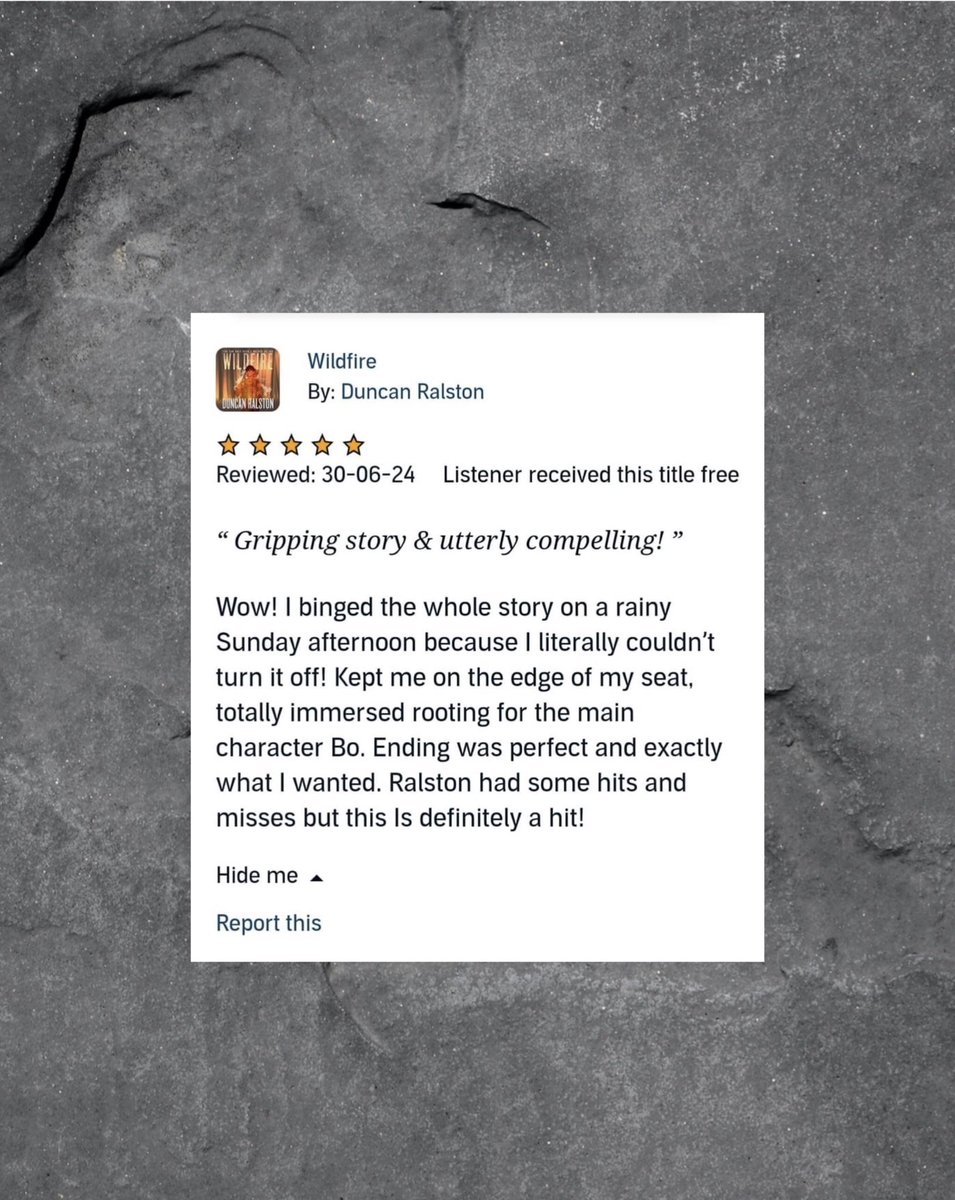 Lovely review of Wildfire by @userbits Get caught up in the Wildfire!

mybook.to/wildfirenew