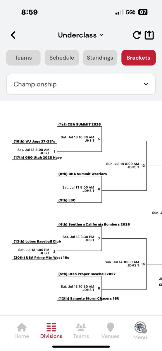 Here we go!  USA prime Mnt west 16u in top championship bracket in Utah Pathway tournament!  Time to show up and ball out!!  1pm at Jordan HS
<a href="/usaprimecowest/">usaprimecolorado</a> 
<a href="/BUncommitted/">Baseball_Uncommitted</a> 
<a href="/CollegeCoaches_/">COLLEGE COACH CONTACTS</a>