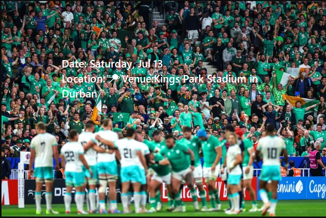 Springboks Vs Ireland Second Test live
Stream Link - sportstvstreamhub.com/springboks-vs-…
𝙒𝙝𝙚𝙧𝙚 𝙩𝙤 𝙬𝙖𝙩𝙘𝙝
Time: 22:00 PM WIB | Date: Saturday, Jul 13
Location: 📍 Venue:Kings Park Stadium in Durban
Where can I watch live sports online?
