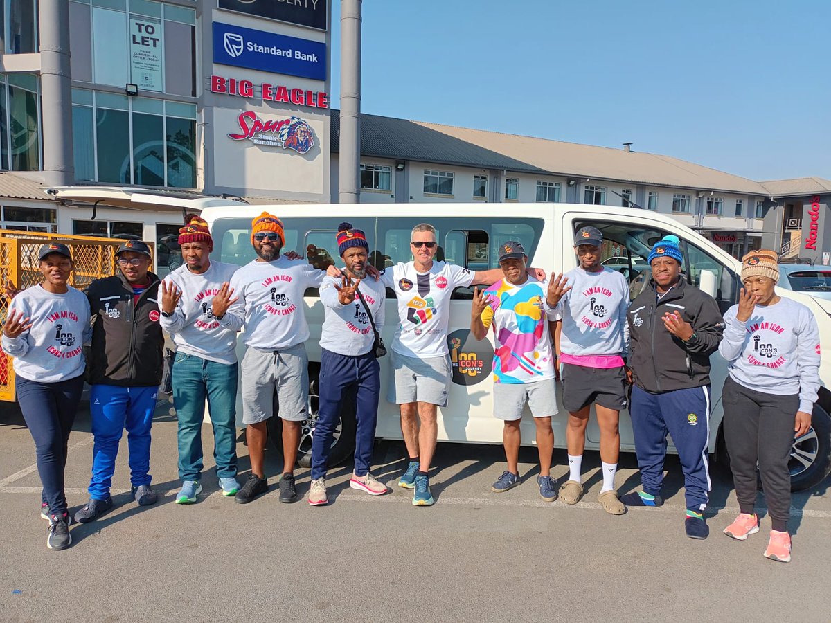 SportArtsCultur's tweet photo. 400km Icons Challenge

Icons ready for their trip to Alice. It's going to be hectic as they start the challenge and finishing at Nelson Mandela Museum in Mthatha on the 8th day.
#anactivenation
#iamanicon
#iconsforchange https://t.co/laTd7wdh6r