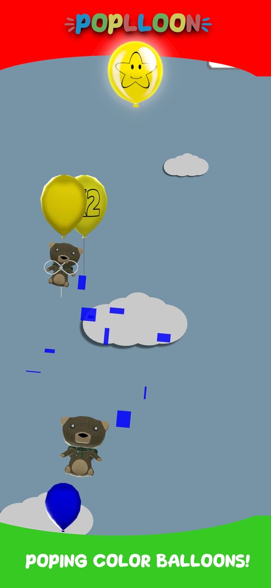 MiraSoftworks's tweet photo. Poplloon is in the last stage of production. 

You’ll be able to pop the teddies’ balloons and watch them fall very soon on the Play Store!🐻🐷 #gamedev #indiedev #poplloon https://t.co/QZ7GIr3UMq
