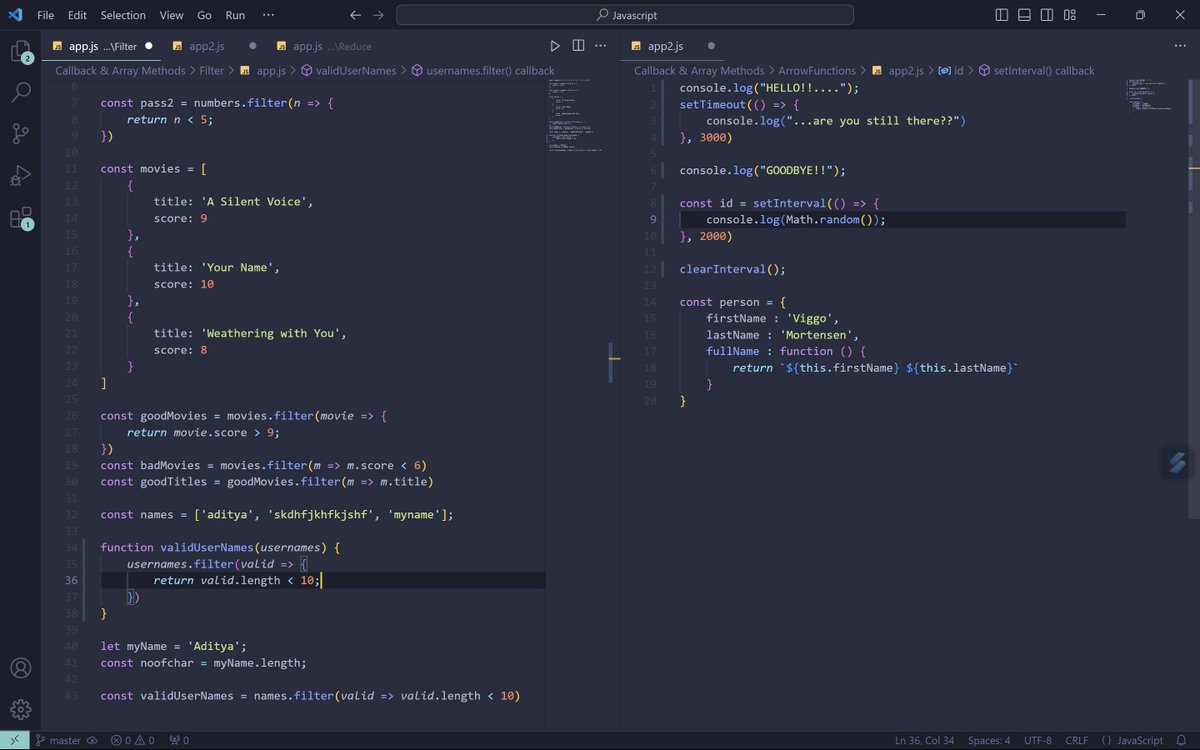 adxtye's tweet photo. 🌟 Web Dev Update! 🌟

Learning advanced JavaScript! Covered filter, setTimeout, setInterval, some, every, and reduce methods. Excited about the new possibilities! 🚀💻

#WebDevelopment #JavaScript #Coding #LearningJourney #LearninPublic #TechProgress https://t.co/VFD7dPGKav