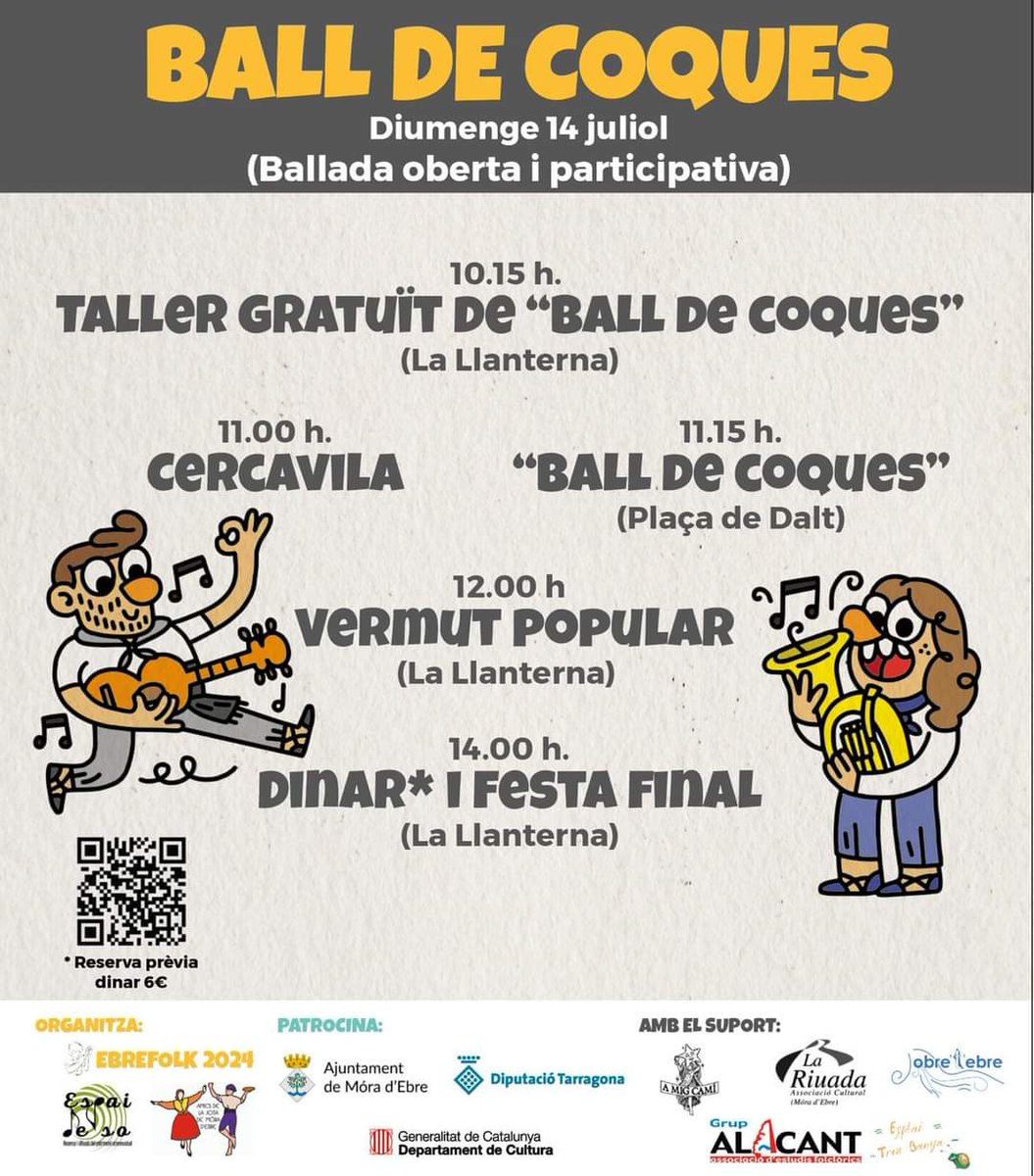 CompanyStas's tweet photo. #14juliol24
#EbreFolk a Mora d'Ebre
1/4 d'11N taller de ball a laLlanterna, cercavila, #BalldeCoques a la pl deDalt, vermut, dinar i fi de festa
5hV
~@elpotpetit a les Preses/lesBrides
6hV @AgatheCatel @Anna_Ferrer @marcomezquida #PrimaëlMontgauzí a Perafita/canRiera https://t.co/WfNdmIdpKw