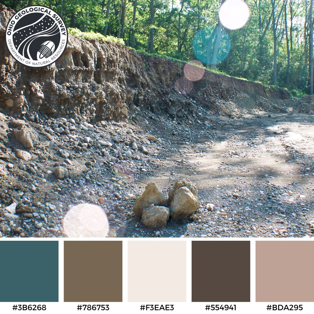 ohiodnr's tweet photo. Have you seen Ohio Geological Survey's #GeoColorPalettes? They release a beautiful scenic geology picture with matching color codes monthly. We hope this inspires you to take in the beauty Ohioโs geology has to offer. Who knows, you might find a color for your home!
#OhioRocks https://t.co/7vrhCQEVEG