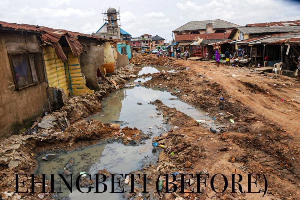 Oluwadamilola_K's tweet photo. In pictures is Ehingbeti, Isolo LCDA, before and after the Midas touch of the indefatigable chairman of Isolo LCDA, Olasoju Adebayo. 

It is 1 of the ever-busy inner roads in Isolo LCDA. Its construction has greatly reduced traffic concentration on Mushin-Isolo Road

#IsoloLCDA https://t.co/aE3fhFBgpU