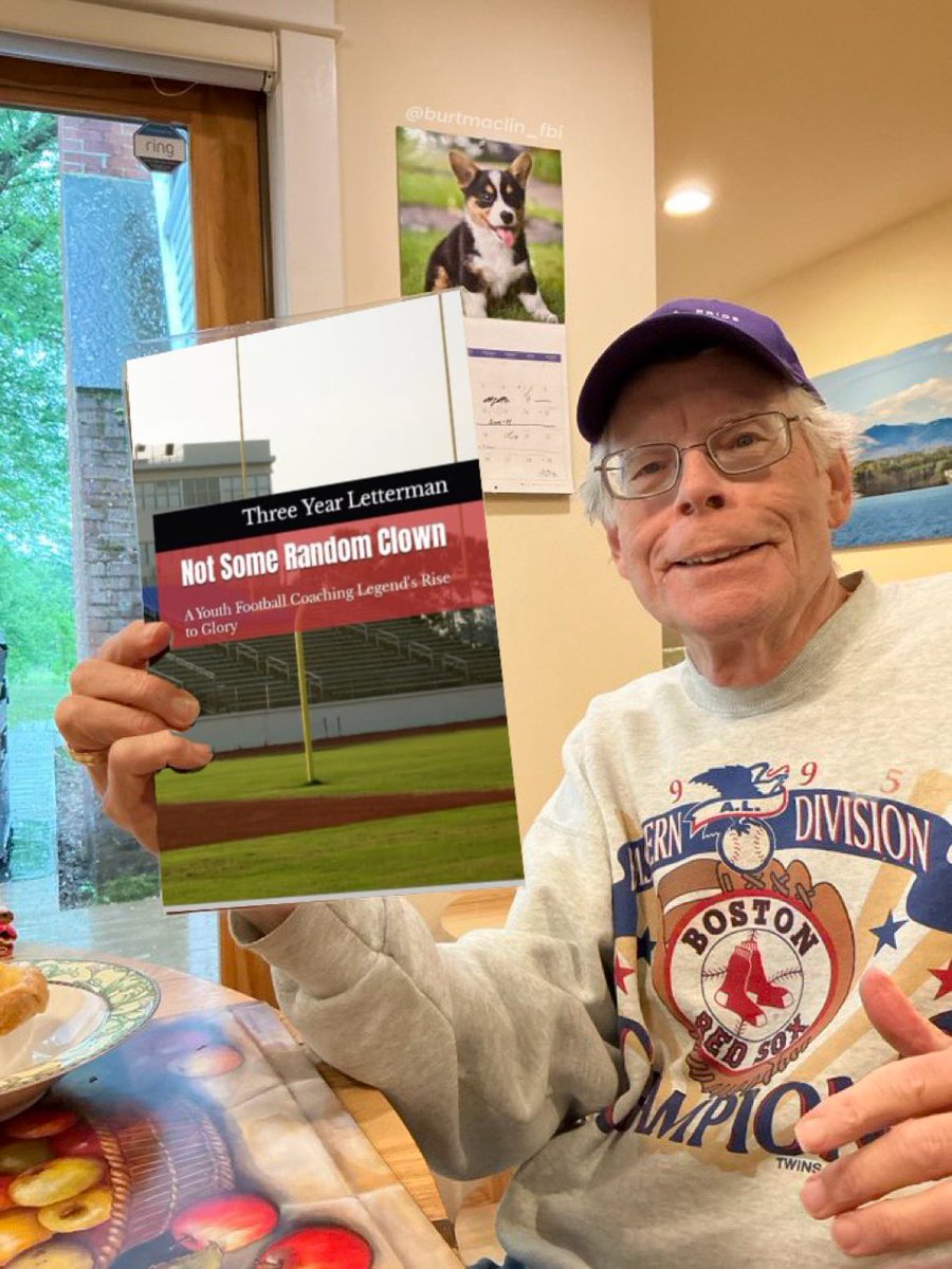 BurtMaclin_FBI's tweet photo. Wow! Legendary Goosebumps author, @StephenKing, just endorsed @3YearLetterman’s book. This is huge. https://t.co/DEkN7KQ97i