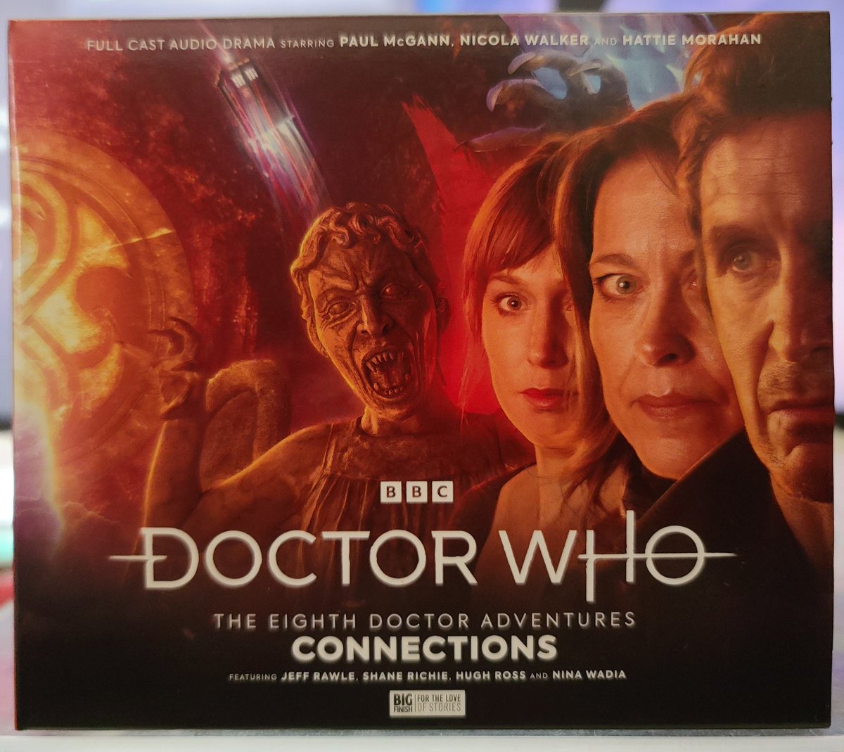 TheMetalWhovian's tweet photo. #NewProfilePic is my current #BigFinish relisten, '8DA: Connections' - "Here Lies Drax" by John Dorney, "The Love Vampires" by James Kettle, & "Albie's Angels" by Roy Gill. Time to laugh, then cry 2x. #Connections #8thDoctor #LivChenka #HelenSinclair #PhysicalMedia https://t.co/u8A8j8ldvi