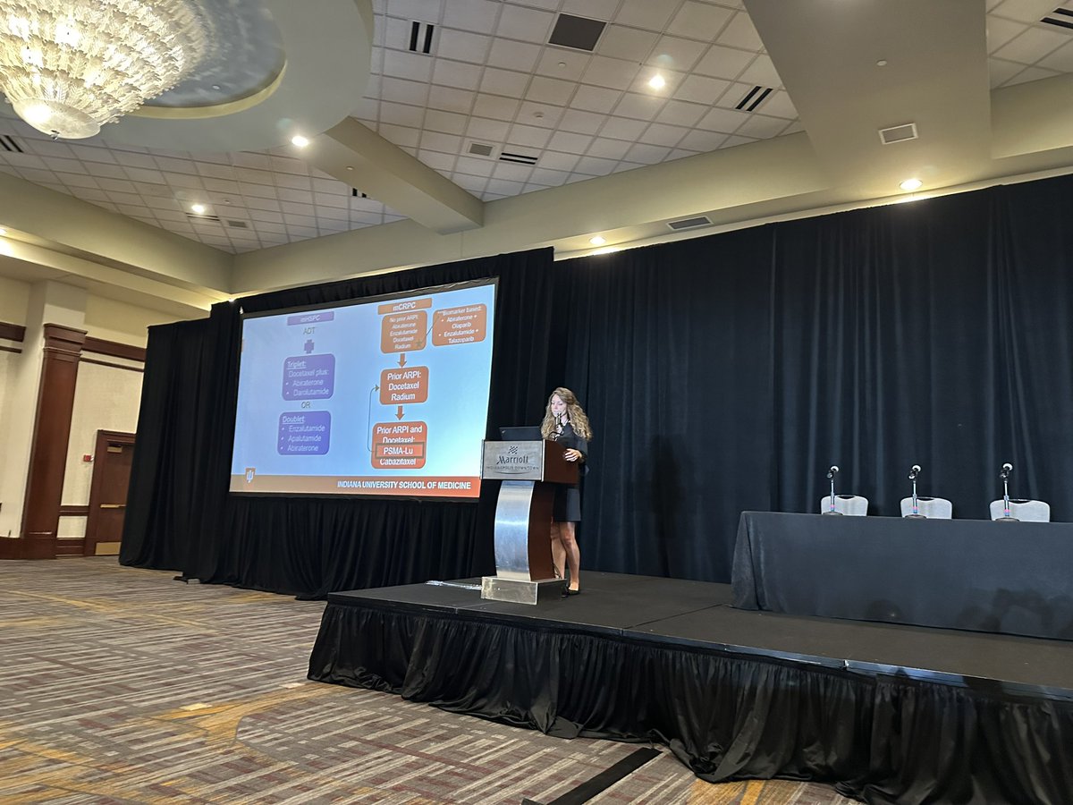 nabiladra's tweet photo. Dr. Jennifer King @JenniferKingMD going over updates in GU malignancies at IU ASCO REVIEW 2024 @IUCancerCenter @IUSMDeptMed @IUMedSchool https://t.co/qeiYN8gFYy