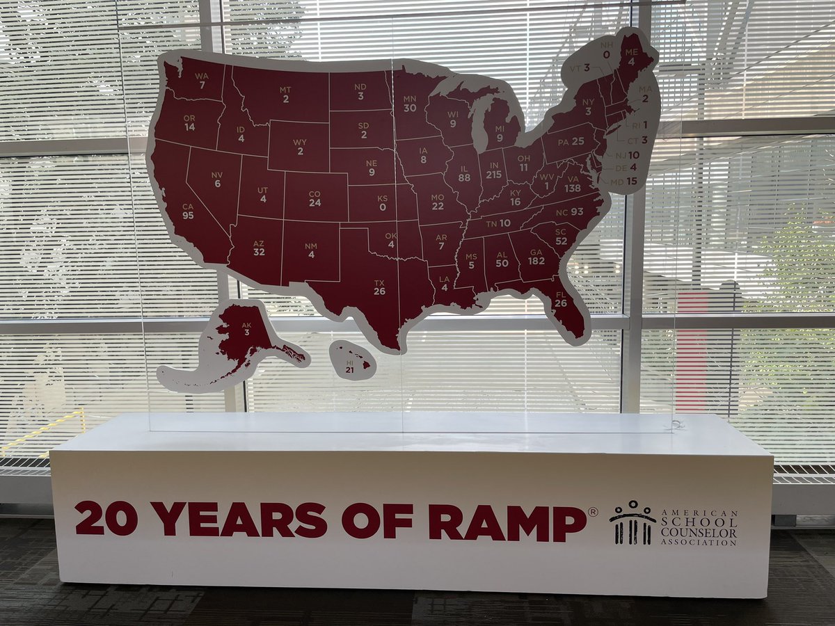 DWilliamsASCA's tweet photo. 20 years of RAMP with over 1300 schools and 48 states!! https://t.co/8qO7s8UibW