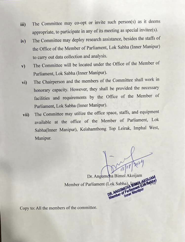 Manipur Times (@manipurtimes) on Twitter photo MP <a href="/Bimol_Akoijam/">A. Bimol Akoijam</a> sets up committee for Internally Displaced Persons.
Committee will bring out report within three months.
#ManipurViolence #committee4IDPs MP <a href="/Bimol_Akoijam/">A. Bimol Akoijam</a> sets up committee for Internally Displaced Persons.
Committee will bring out report within three months.
#ManipurViolence #committee4IDPs