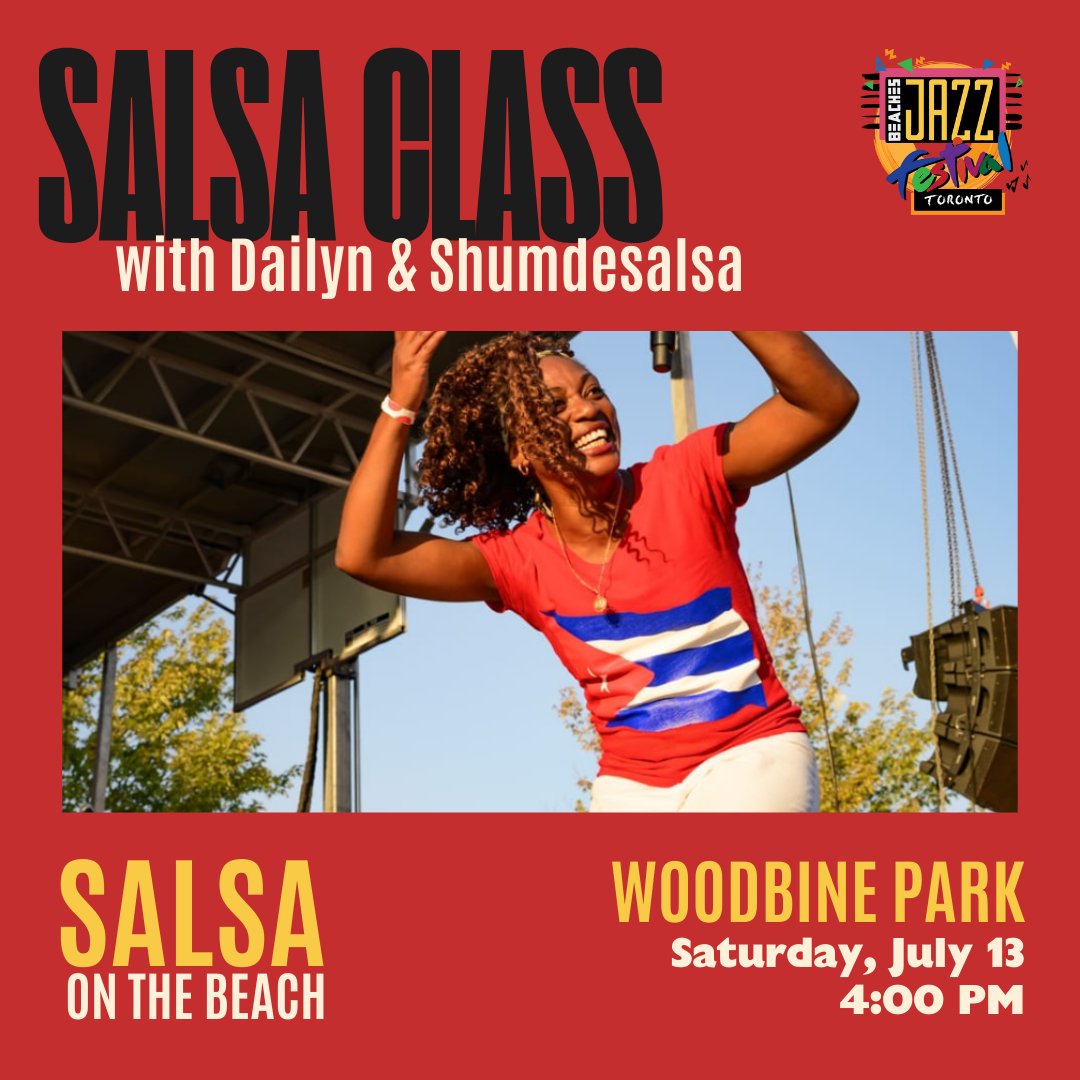 Saturdays were made for Salsa!

Day 2 of Salsa on The beach is stacked with the best Latin music and dance in the city!

Head on down to Woodbine Park and let's dance💃🏻❤️‍🔥