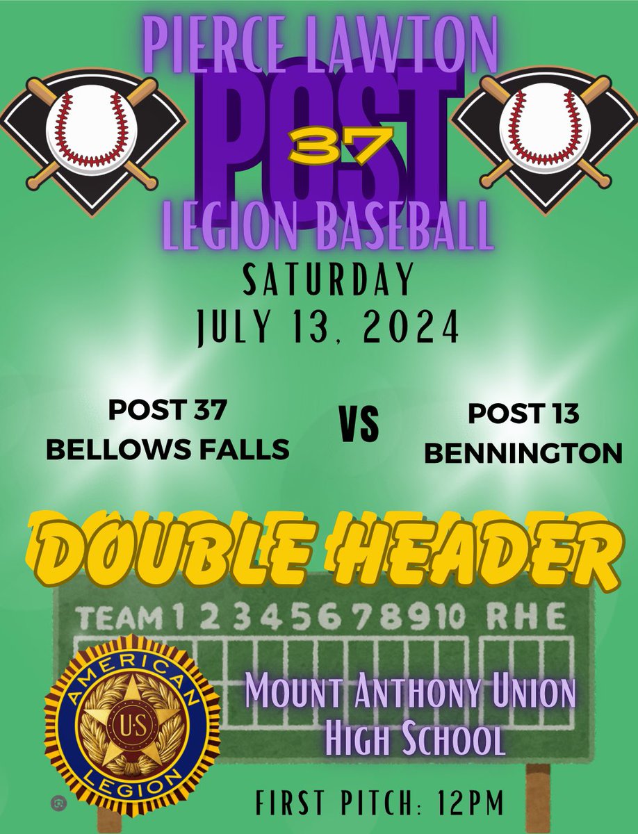 post37baseball's tweet photo. ⚾️⚾️⚾️Double Header- Starting soon! Let’s go Post 37 ⚾️⚾️⚾️ https://t.co/e35i2g37zD